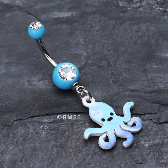 Octopus belly button best sale ring