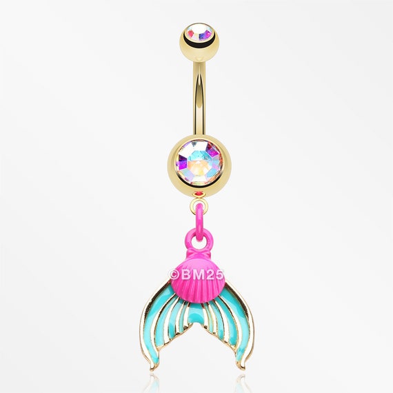 Mermaid belly best sale ring
