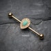 Golden Avice Turquoise Industrial Barbell 