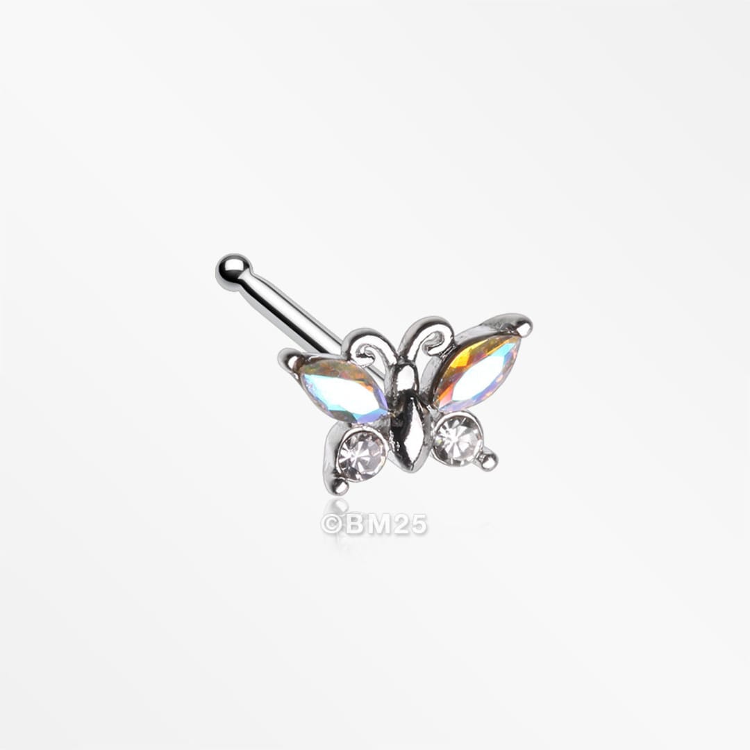 Aurora borealis shop nose stud