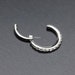 Brilliant Sparkle Gems Lined Clicker Hoop Ring