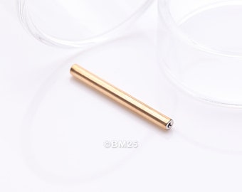 Implant Grade Titanium OneFit™ Threadless Golden Barbell Bar Part