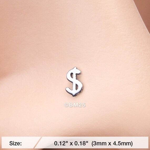 Dollar Money Sign Nose Stud Ring Etsy Australia