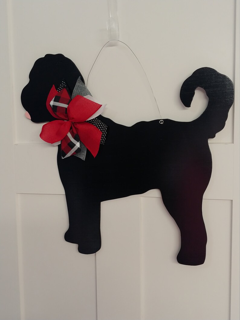 Doodle Dog Door Hanger Labradoodle Door Hanger Golden Doodle Etsy