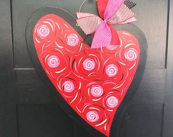 Valentine's Day Heart Door Hanger