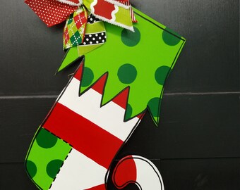 Christmas Stocking Door Hanger