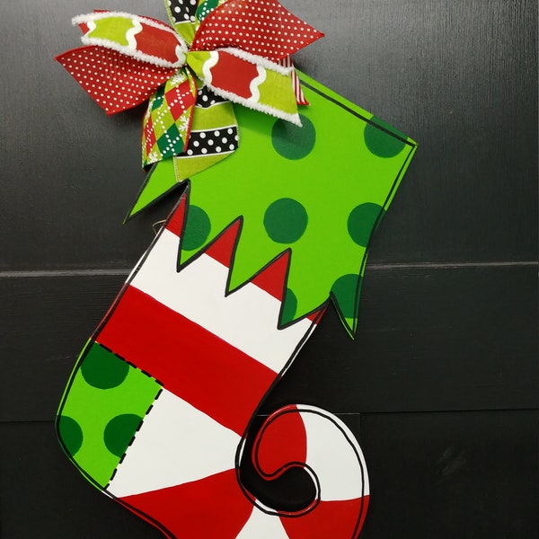 Christmas Stocking Door Hanger