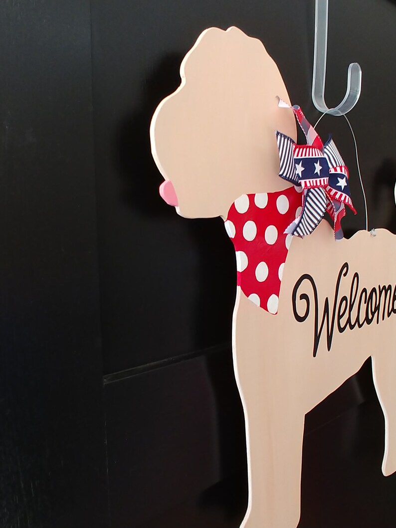 Doodle Dog Door Hanger Labradoodle Door Hanger Golden Doodle Etsy