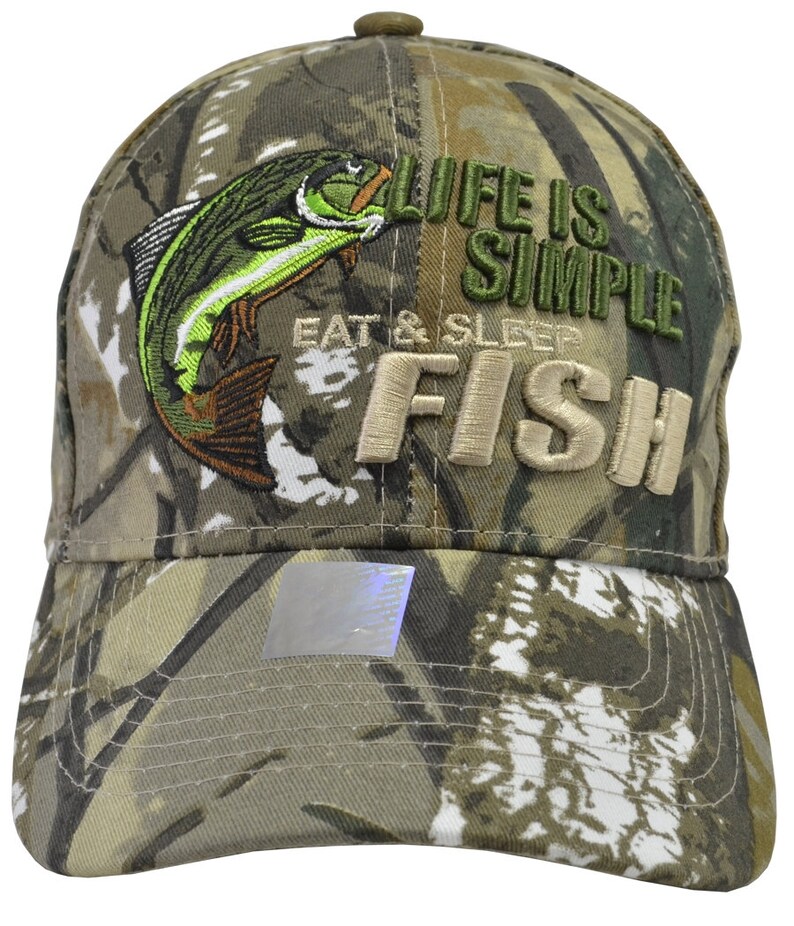 Bite Me embroidered Black BASS fish hat baseball style adjustable FreeShipping