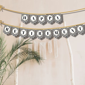 Happy Retirement Printable Banner, Retirement Party Photo Backdrop, Retirement Sign, Happy Retirement Sign, Office Retirement Decoration