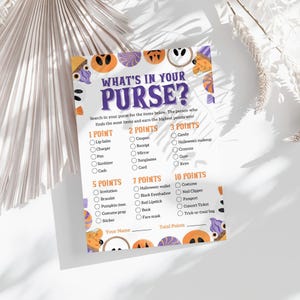 Halloween Purse Game – Spooky Party Printable (Digital Download)