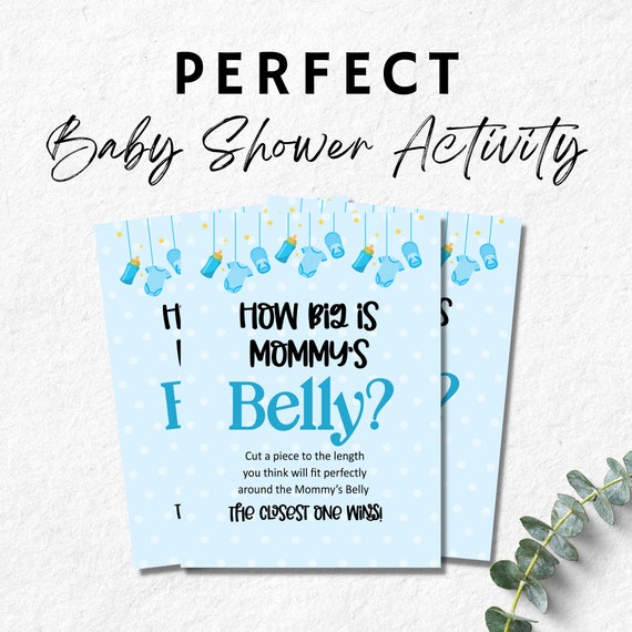 Guess mommy's tummy size free printable online
