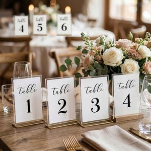 Wedding Table Numbers 1-25 Printable 4x6, Minimalist Table Numbers Template, Elegant Wedding Decor Sign, Instant Download JPG & PDF 4X6