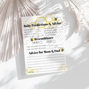 Babyparty Vorschau, Bumble Bee Baby Beratung, druckbares Baby Spiel, Geschlechtsneutrale Babyparty, digitaler Download