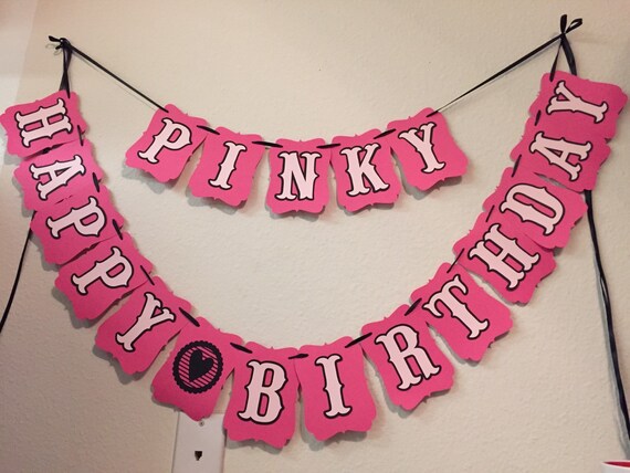Happy Birthday Name Banner Etsy
