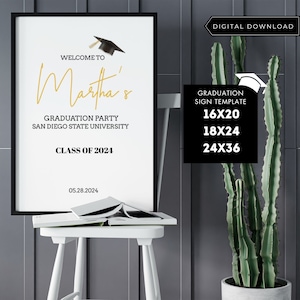 Modèle personnalisé de plaque de remise des diplômes, modèle de plaque personnalisé de remise des diplômes de la promotion 2024, plaque de remise des diplômes, plaque de remise des diplômes universitaires
