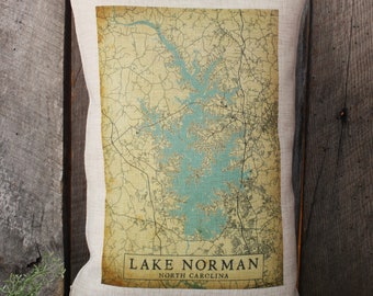 Location Pillow, Hungry Mother Lake Pillow, Lake Location Pillow, Location Decor, HMSP Pillow, HMSP Lake Decor