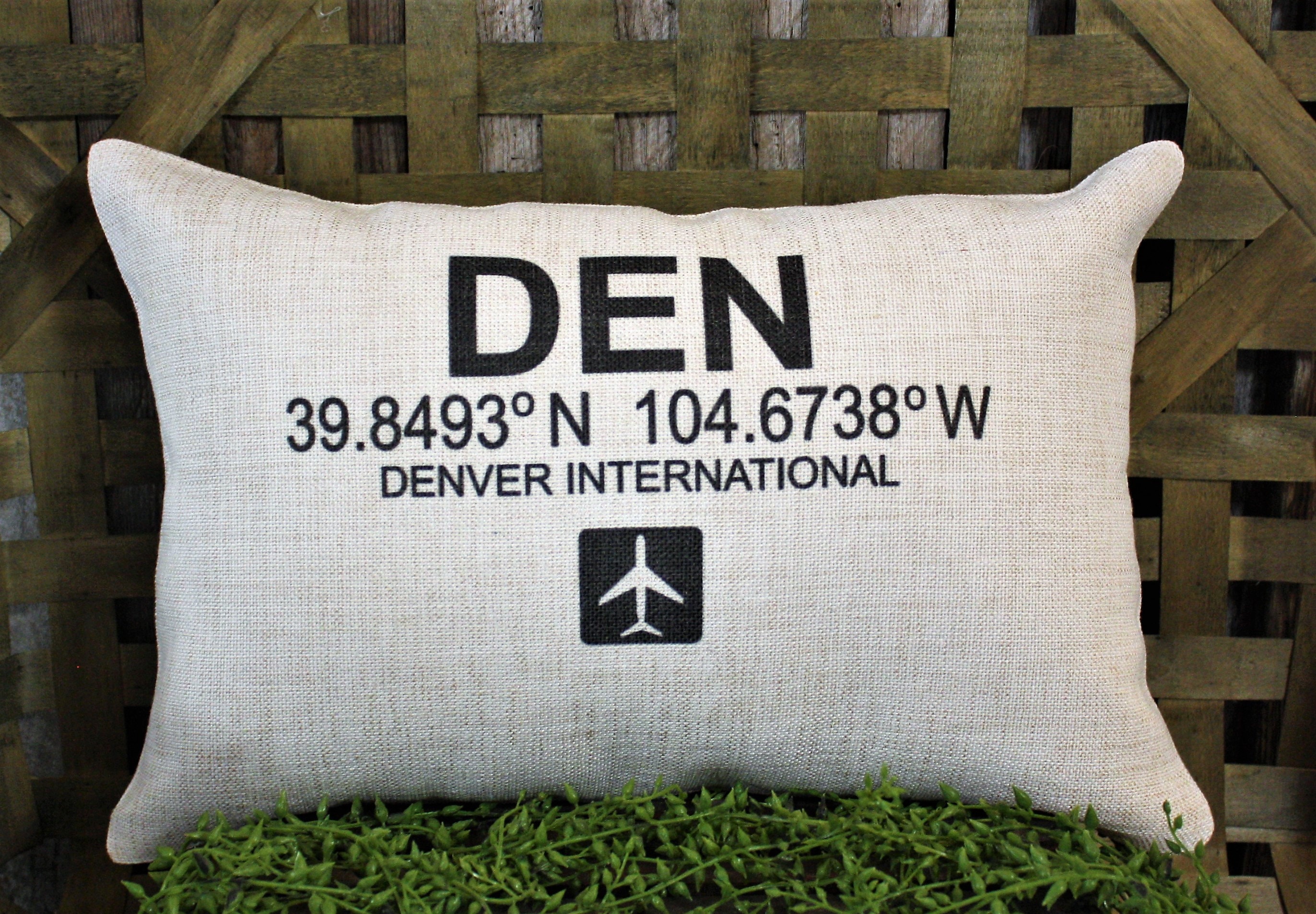 Airport Pillow Airport Location Pillow Airport Code Pillow Etsy 日本