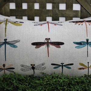 Dragonfly Pillow, Dragonflies Pillow, Dragonfly Decor, Insect Pillow, Insect Decor, Spring Pillow, Spring Decor, Under 50 Dollars