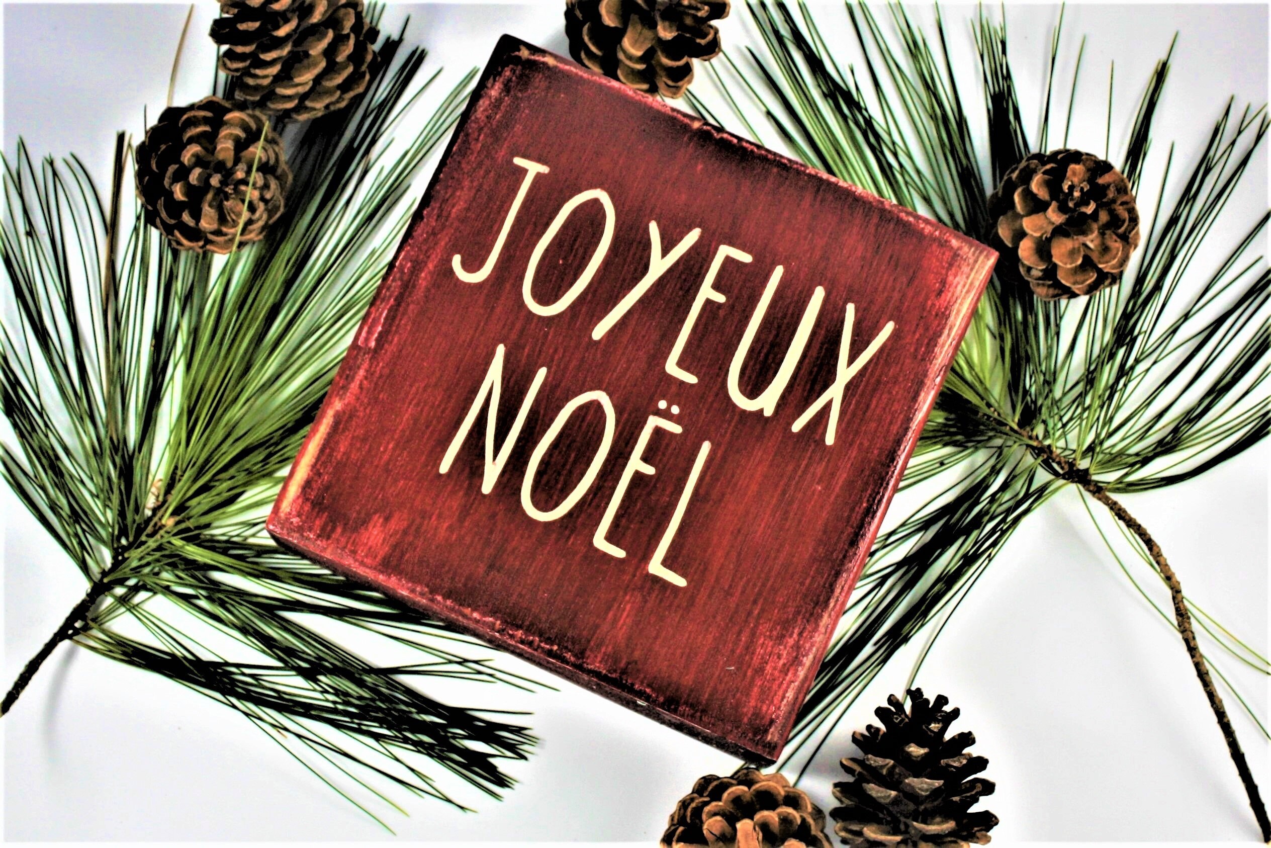 Joyeux Noel Christmas Sign Christmas Decor Christmas Shelf | Etsy