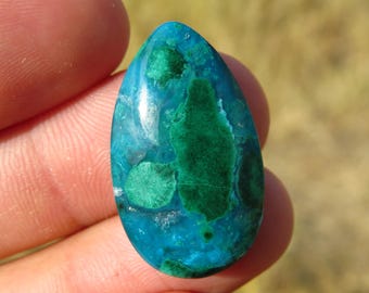 Gem Silica and Malachite Cabochon Inspiration Mine, Arizona