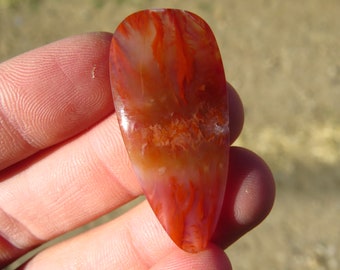 Mexican Flame Agate Cabochon