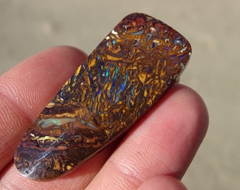 Australian Boulder Opal with Fire Cabochon *RC Cabochon