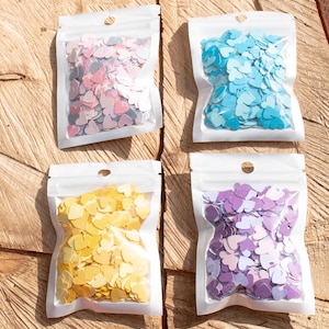 Mini Hearts Confetti: Colorful Paper Heart Cutouts, Party Table Decor