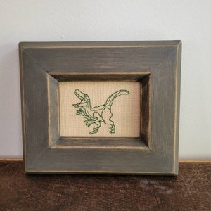 Mini Velaciraptor Cross Stitch