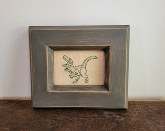 Mini Velaciraptor Cross Stitch