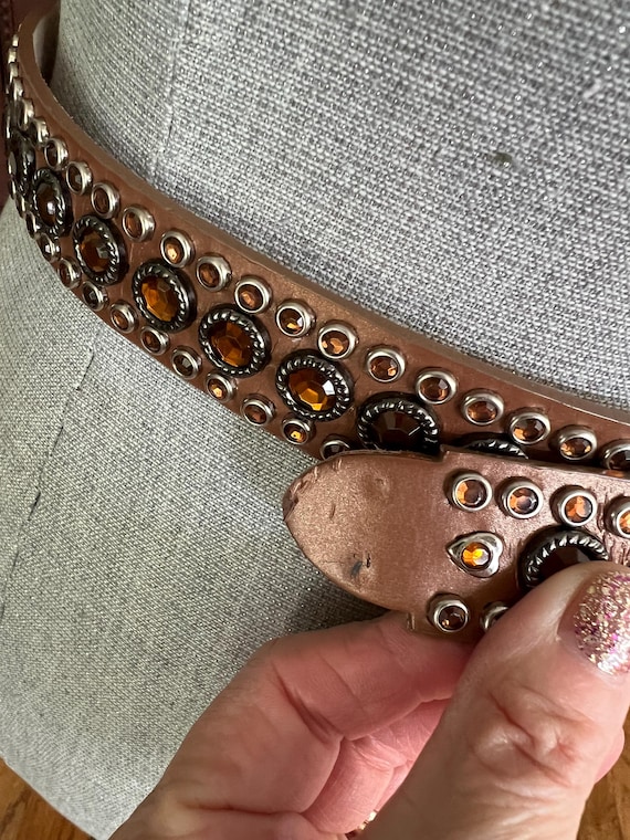 Rhinestone Belt Studded Belt Designer Gold Western Belt For Women