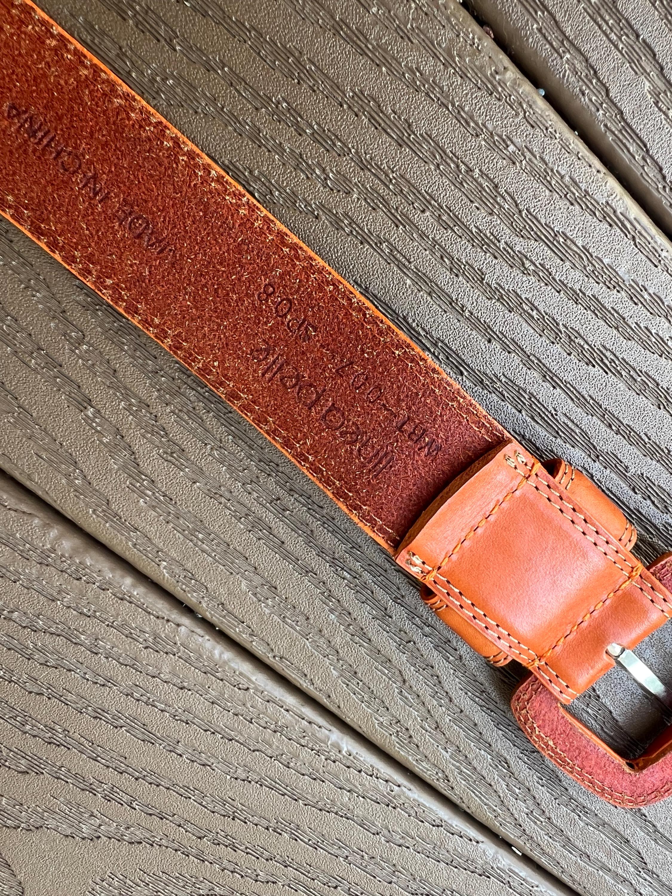 Vintage Western Linea Pelle Brown Leather Belt SZ M/L - Etsy