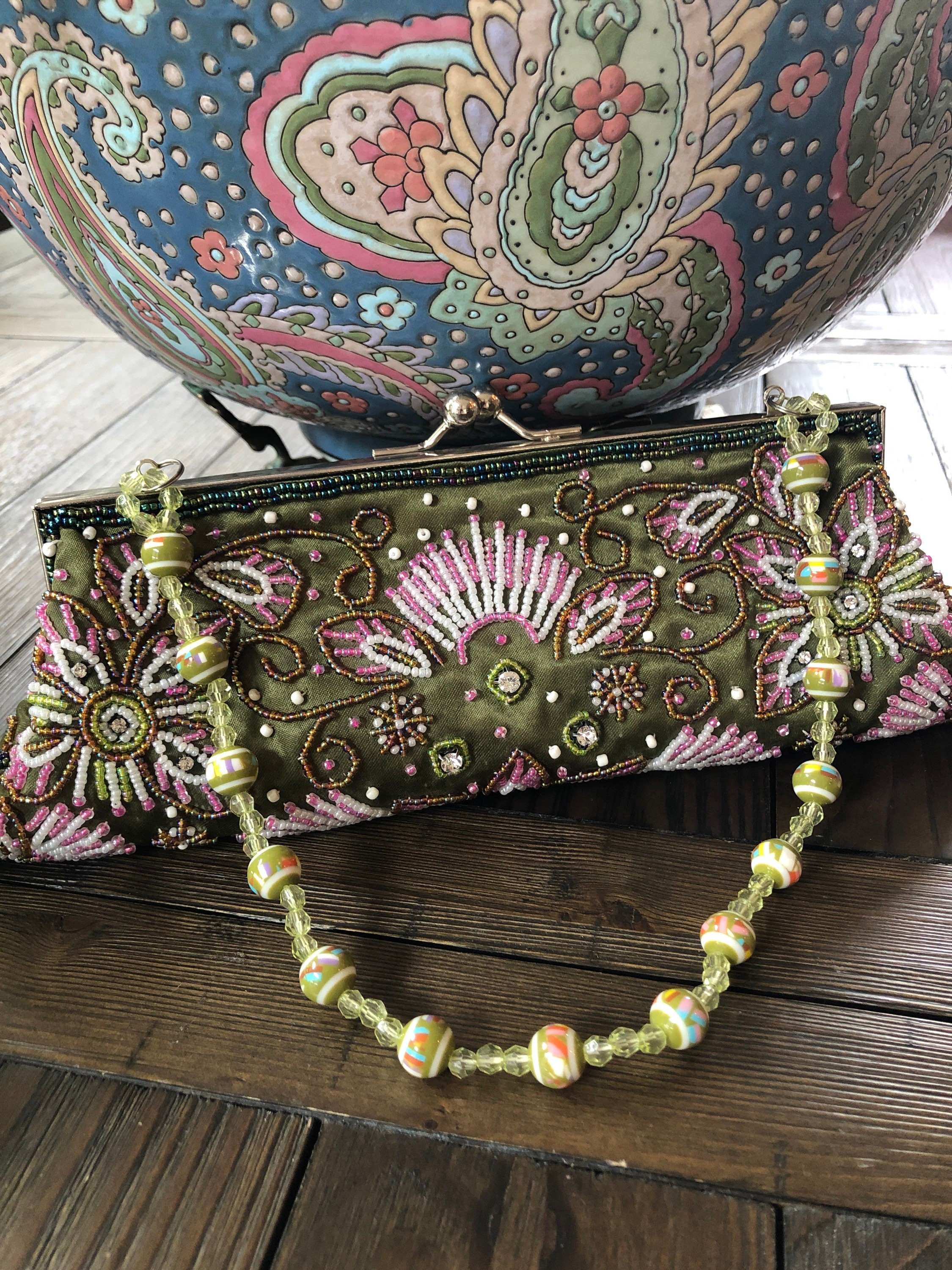 Alma Tonutti Italian Tan/silver Metallic Woven Handbag With 