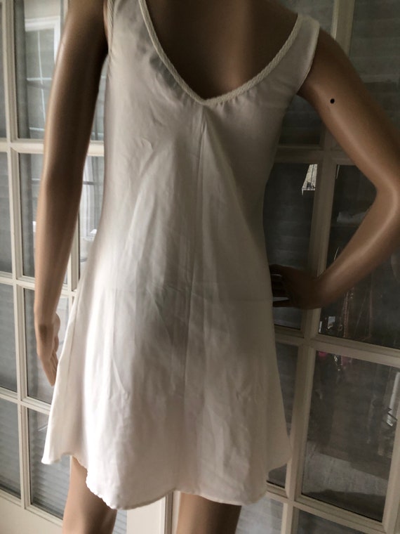 Vintage 90s Val Mode lingerie ivory Chemise - image 3