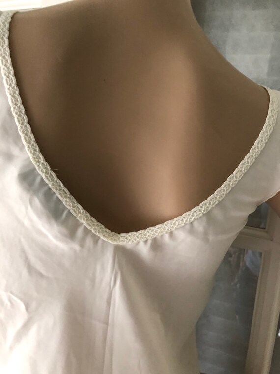 Vintage 90s Val Mode lingerie ivory Chemise - image 5