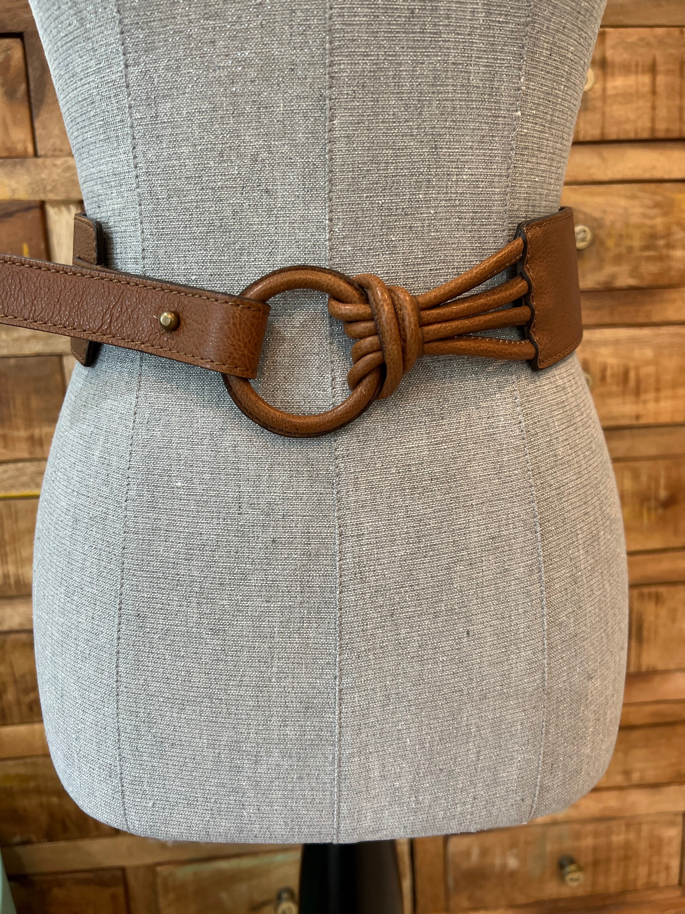 Chico’s L leather elastic back belt Chico main image 2