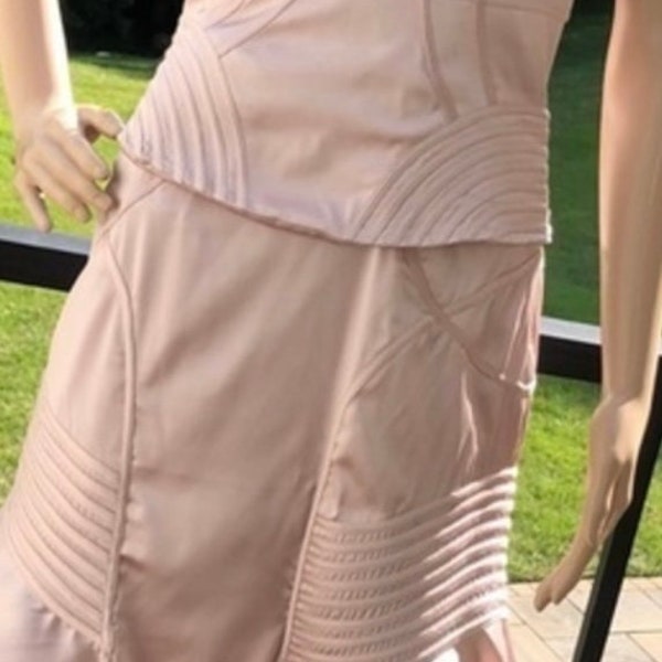 Vintage Sue Wong gorgeous pale pink silk flapper style dress