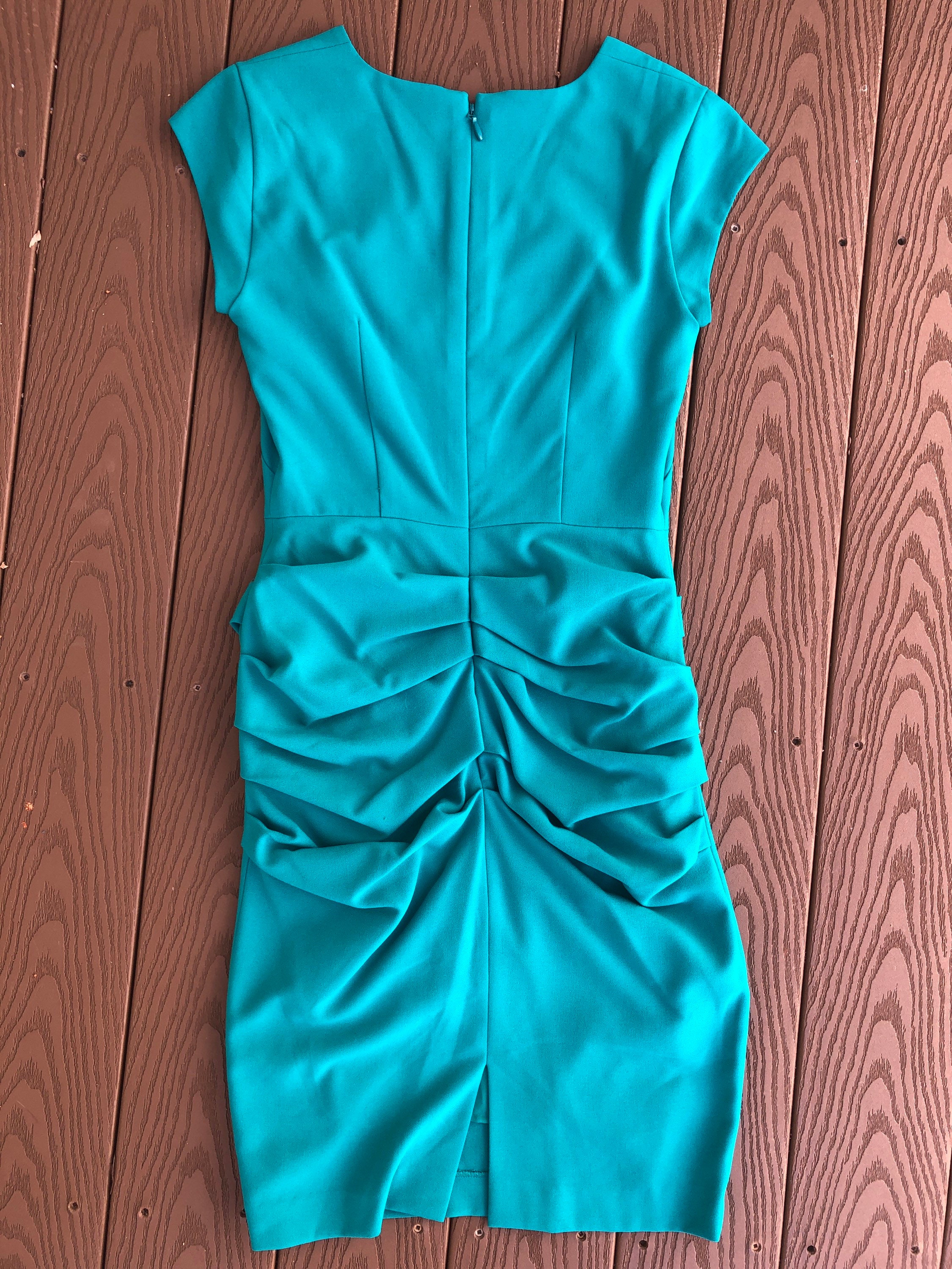 bcbgmaxazria emerald green dress BCBGMAXAZRIA Sheath Emerald Green Dress