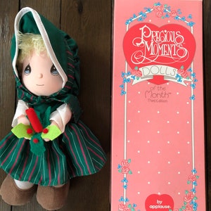 Vintage 1990 Precious moments doll of the month third edition with original box
