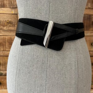 White House Black Market Black Suede, Silver Metal Stretch  display picture 3