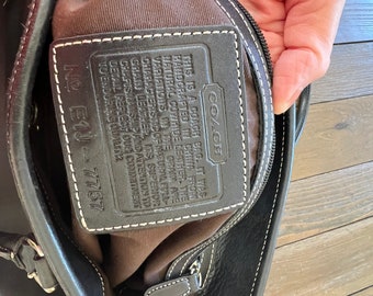COACH 7757 トートバッグ レザー ビジネス Vintage Coach Black Leather Business Tote 7757 - Etsy