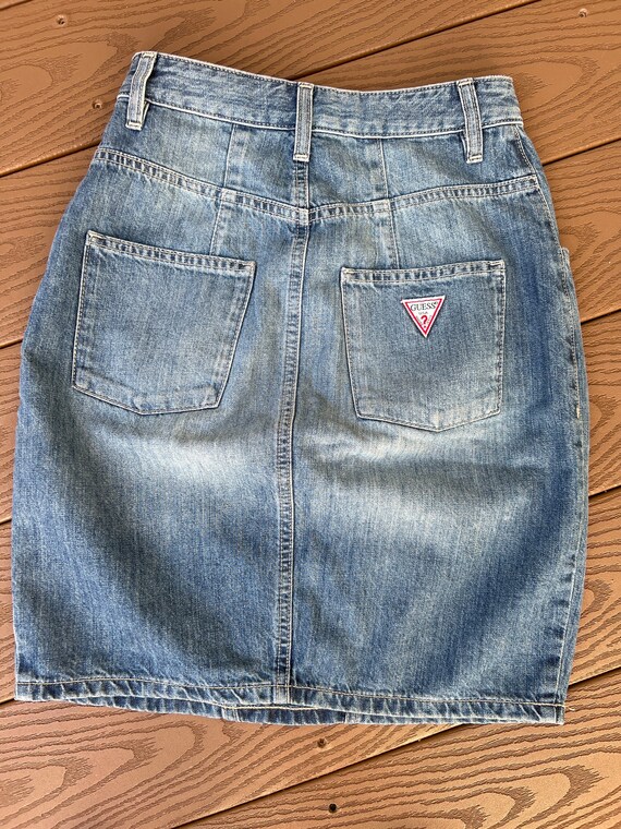 Vintage 90s Guess Los Angeles jeans high waist sk… - image 6
