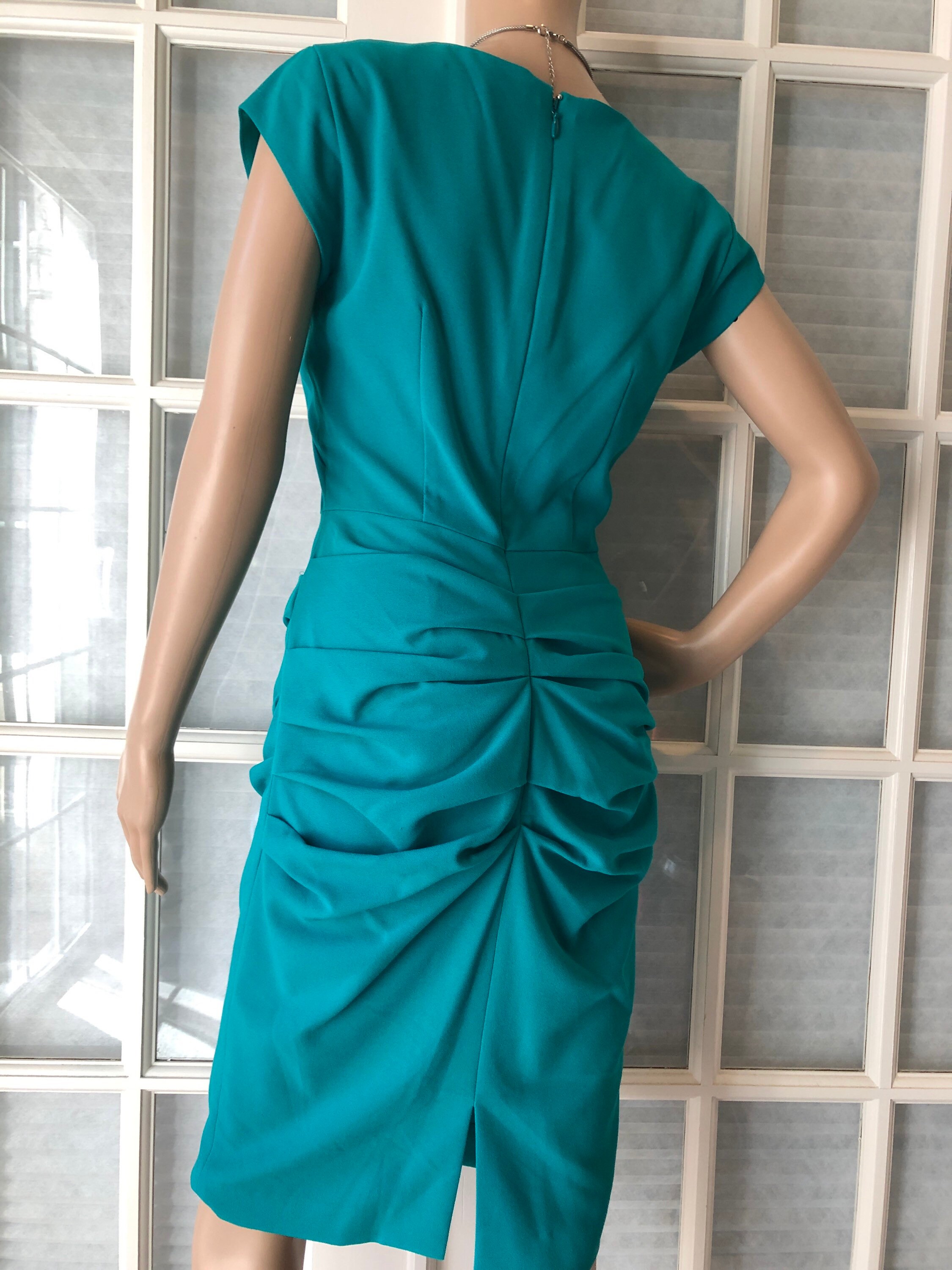 bcbgmaxazria emerald green dress Bcbg Max Azria Green Lace Pleated Maxi Dress Size 36 FR