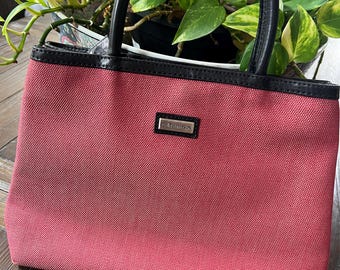 Bolso de tweed rojo con asa superior de Jim Thompson