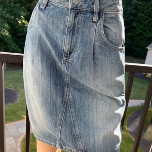 Vintage 90s Guess Los Angeles jeans high waist skirt with pockets