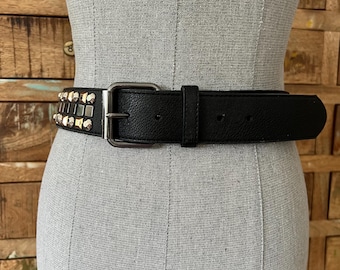 New NWT BCBG Maxazria Bcbgmaxazria Black Leather Silver  display picture 2