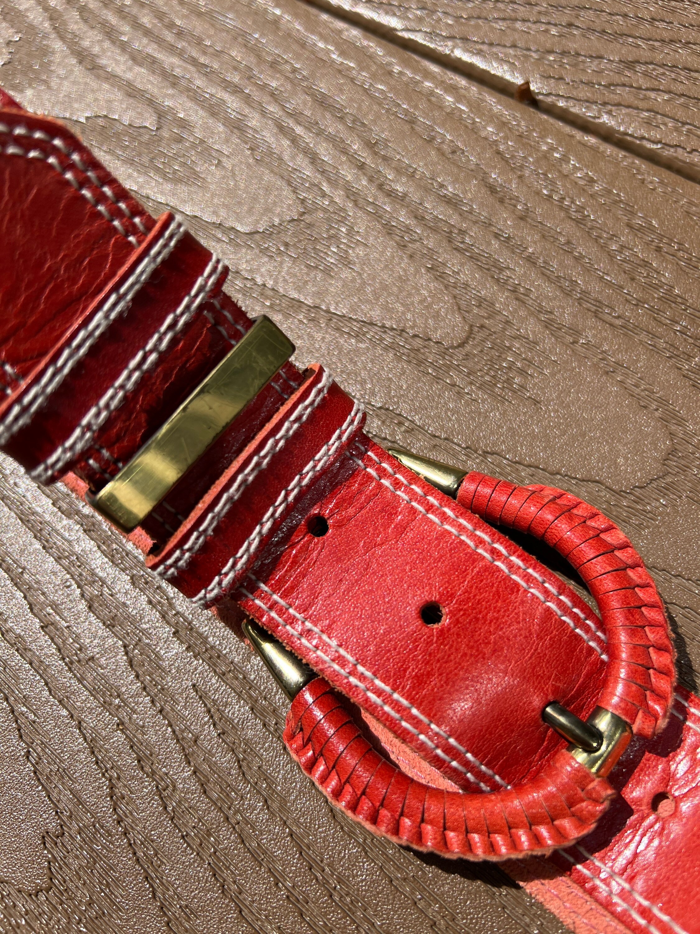 Vintage Liz Claiborne Burgundy Belt Liz Claiborne Red Belts for Women for sale | eBay main image 4