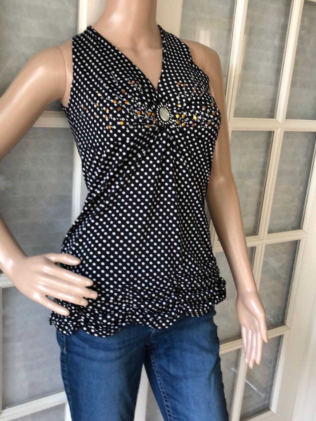 Polka Dot Tank Top - Etsy