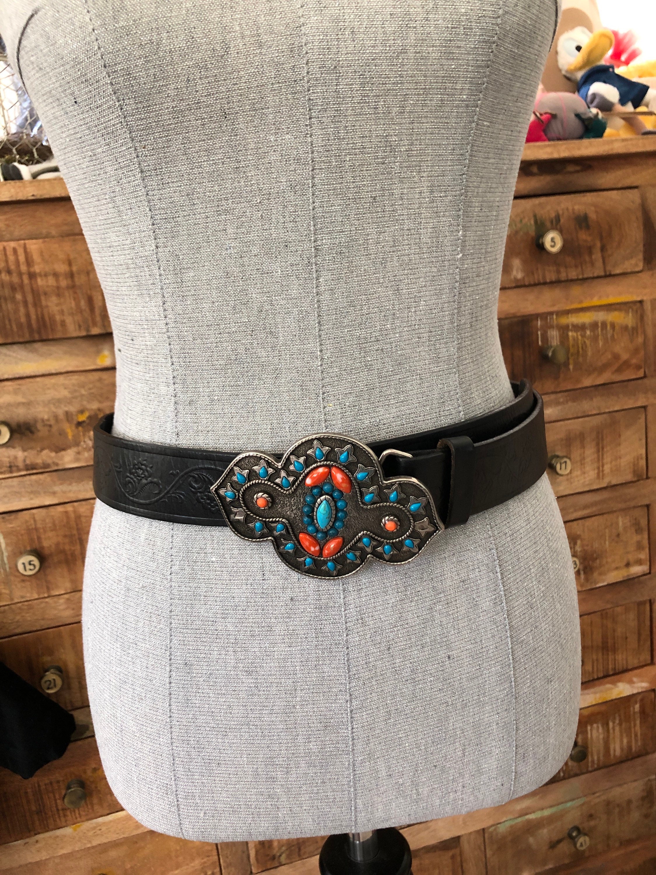 Vintage 90s Express Compagnie Intl Womens L Colorful Bright‎ Braided Waist Belt Vintage Compagnie Internationale Express - Cotton Braided  main image 2