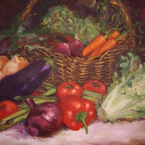 Vegetable painting,vegetable print,Kitchen Art ptg,Kitchen Wall Decor,Kitchen Wall Art,Kitchen Painting,still life painting,mothers day gift